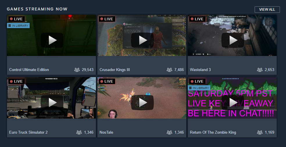 What is a Steam Store Broadcast?